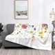 thumbnail image 2 of Fotbe Wildflowers Manta de Franela con Estampado, Manta Ultrasuave para Cama, Sofá, Auto, Hipoalergénica y Antibolitas-60"x50", 2 of 6