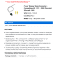 thumbnail image 2 of Power Window Motor Connector - Compatible with 1999 - 2008 Chevy Silverado 1500 2000 2001 2002 2003 2004 2005 2006 2007, 2 of 2