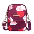 thumbnail image 4 of Bolso de Hombro Soledad Estampado de Globos Cierre de Cremallera rojo Bolso de las mujeres, 4 of 10