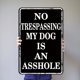 thumbnail image 3 of Placa Metal Vintage Advertencia Perro Pintura Hierro Rectangular Del Pared 30x40m, 3 of 9