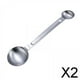 thumbnail image 1 of 2 Cucharaditas Multiusos De Mango Largo Para Hacer Café Expreso, Té De Hojas Sueltas Argent 2 piezas, 1 of 8