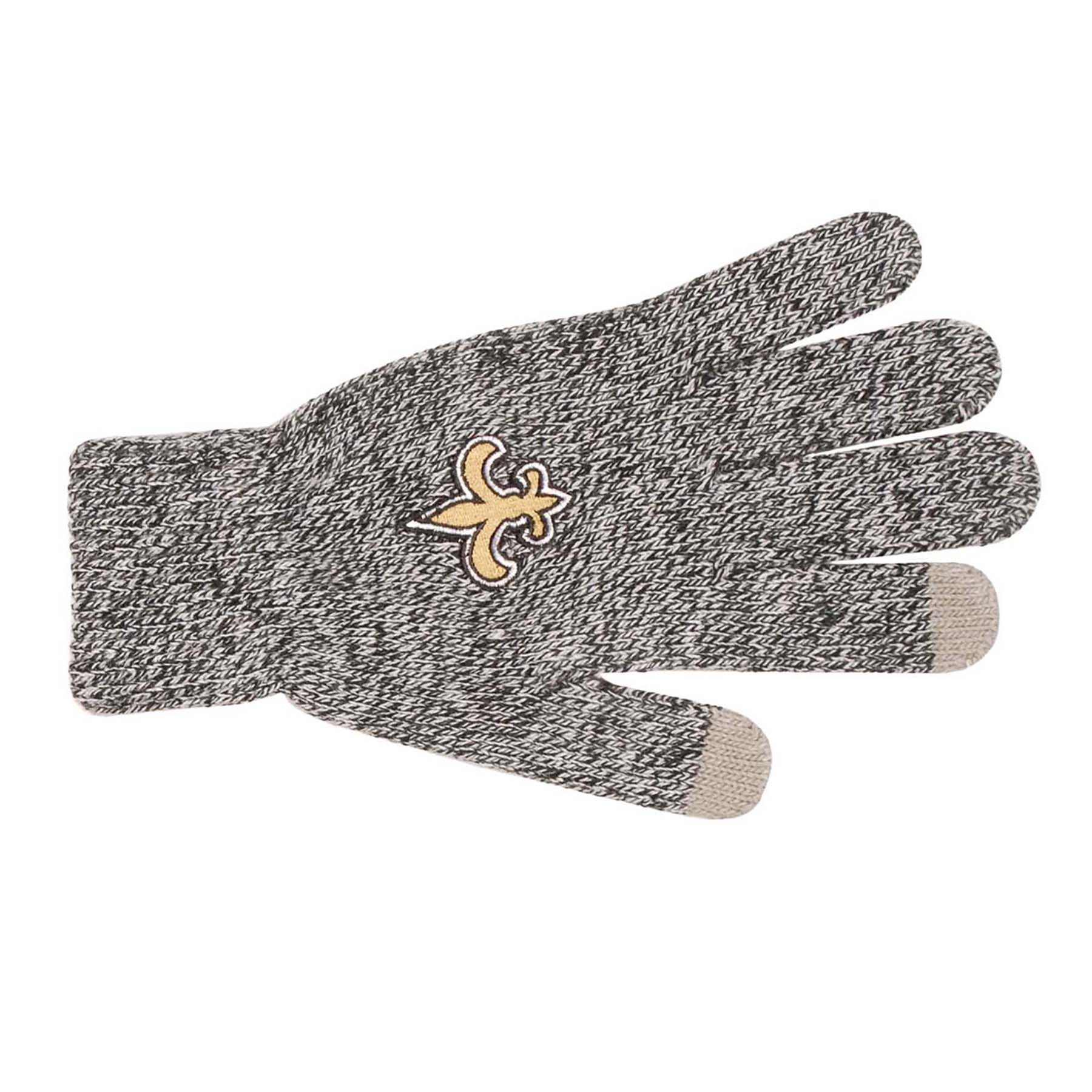 توتورو New Orleans Saints NFL Adult Winter Warm Gloves Dark Gray توتورو