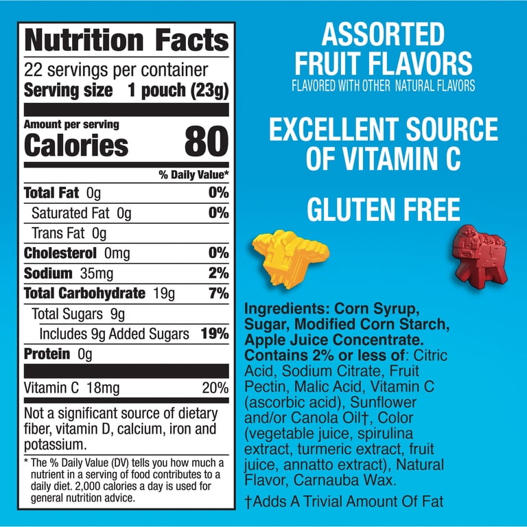 Betty Crocker, Minecraft Fruit Flavored Snacks, 17.6 oz, 22