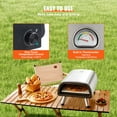 thumbnail image 2 of KFFKFF 12" Electric Pizza Oven for Countertop, Fabricated from Stainless Steel, Comes with Pizza Stone and Spatula, Can Heat up to 850°F, Versatile Indoor & Outdoor Pizza Cooking Device, 2 of 9
