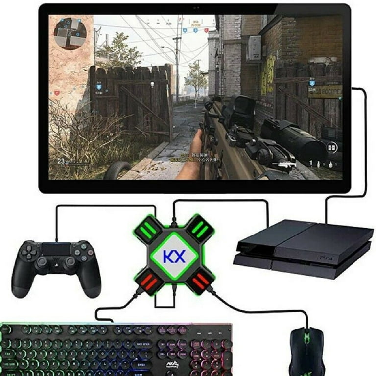 tåge absorberende metrisk USB Game Controller Converter Keyboard Mouse Adapter for Switch/Xbox/PS4/PS3  - Black - Walmart.com