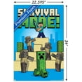thumbnail image 3 of Minecraft - Survival Mode Wall Poster with Pushpins, 22.375" x 34", 3 of 5