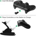 thumbnail image 4 of Charging Docking Station for Playstation 4 / PS4 / PS4 Pro / PS4 Slim Controllers with LED Indicator, Black, 4 of 7