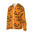 thumbnail image 3 of Goofa Trick Or Treat Printed Women's UPF 50+ Sun Protection Hoodie Jacket Lightweight Long Sleeve Sun Shirt for Women with Pocket Hiking Outdoor-X-Large, 3 of 9
