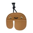 thumbnail image 4 of Colaxi Archery Finger Tab Gear Finger Grips PU Leather Accessories Finger Protector brown, 4 of 8