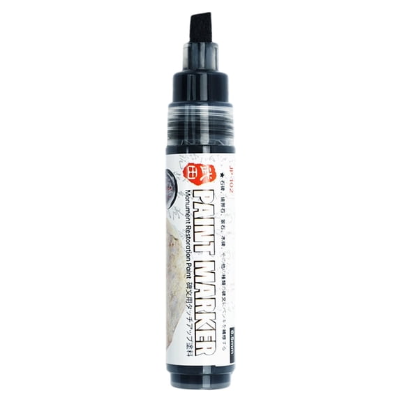 Stone Paint Marker Pen 1PC Weatherproof Oil-Based Paint Pen for Outdoor Stone, Tombstone, and Monument Restoration and Labeling