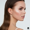 thumbnail image 4 of Amberta Women’s 925 Sterling Silver 30 mm Hoop Earrings, 4 of 6