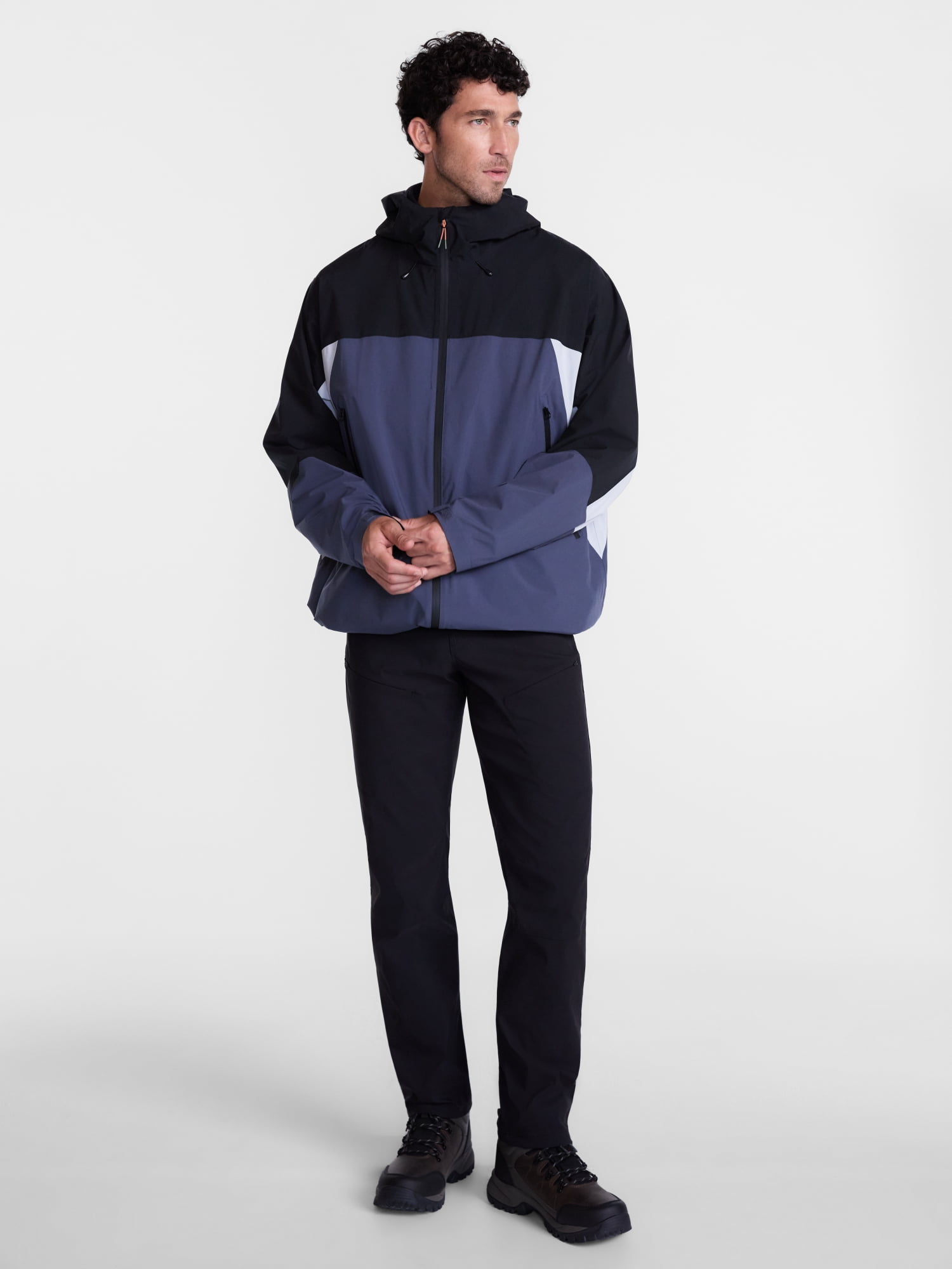 Ozark Trails Men's and Big Men's Pinnacle System Rain Jacket, Sizes S-3XL
