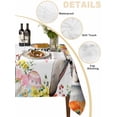 thumbnail image 5 of Easter Suqare Tablecloth - 54 x 54 Inch, Easter Bunny Spring Watercolor He Is Risen Flowers Waterproof & StainResistant Tablecloth, Washable Oil-proof Table Cover for Dining/Party/Wedding/Buffet, 5 of 9