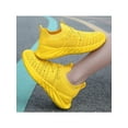 thumbnail image 5 of Rotosw Boy's Running Shoe Slip On Sneakers Anti-Slip Sock Sneaker Comfort Round Toe Walking Gym Breathable Yellow 5.5Y, 5 of 9