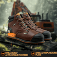 thumbnail image 4 of Herman Survivors Professional Men's Shoveler Waterproof 6" Steel Toe Work Boots, 4 of 9