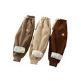 thumbnail image 5 of Pantalones de lana gruesa para niños, ropa de exterior para invierno, pantalones con puños de pelo de Camel para niños pequeños, ropa de abrigo de otoño e invierno para bebés, 5 of 5