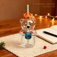 thumbnail image 6 of 2025 New Bear Straw Cup – Cute Bear Glass Mug with Straw, Perfect Gift for Holiday Season Coffee & Hot Chocolate, 6 of 8