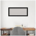 thumbnail image 5 of Amanti Art Grey Cork Board Framed Eva Black Silver Narrow Bulletin Board 33 in. x 15 in., 5 of 7
