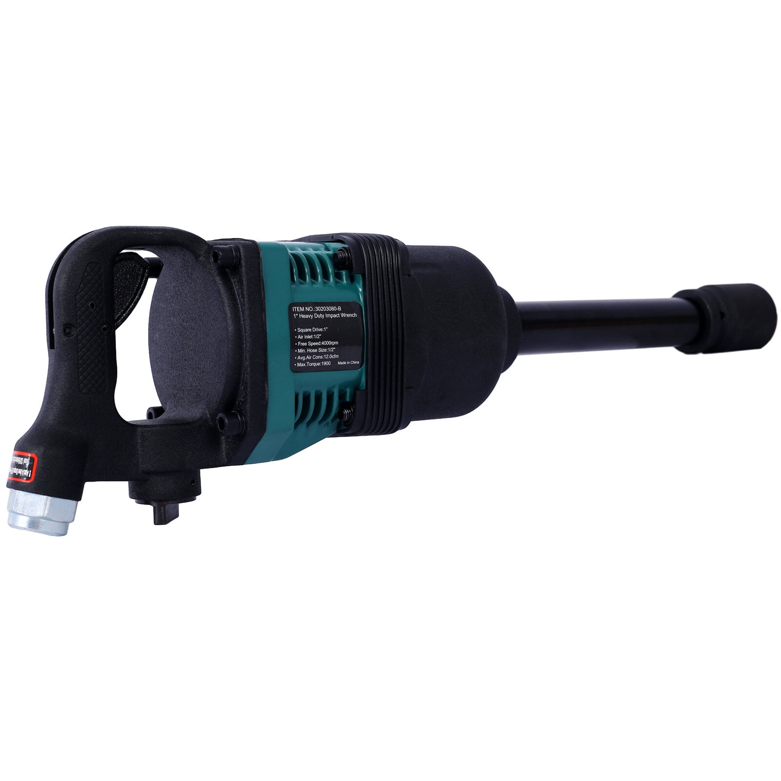 Industrial 1" inch Air Impact Wrench Long Shank Pneumatic Truck with 38mm & 41mm Socket,