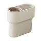 thumbnail image 1 of Cubo de basura con mini vaso desmontable. Separación eficiente de residuos. Práctico cubo de basura con tapa abierta. Blanco, 1 of 9