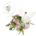 thumbnail image 3 of ColoMX 2 piezas de flores de boda ramo de corsage pulsera artificial bouquet bracelet flor, 3 of 7