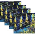 thumbnail image 5 of GZHJMY Van Gogh's Starry Sky Cloth Napkins Set of 1,Reusable Washable Polyester Dinner Table Napkins for Kitchen,Dining,Restaurant,Party Decoration, 5 of 7