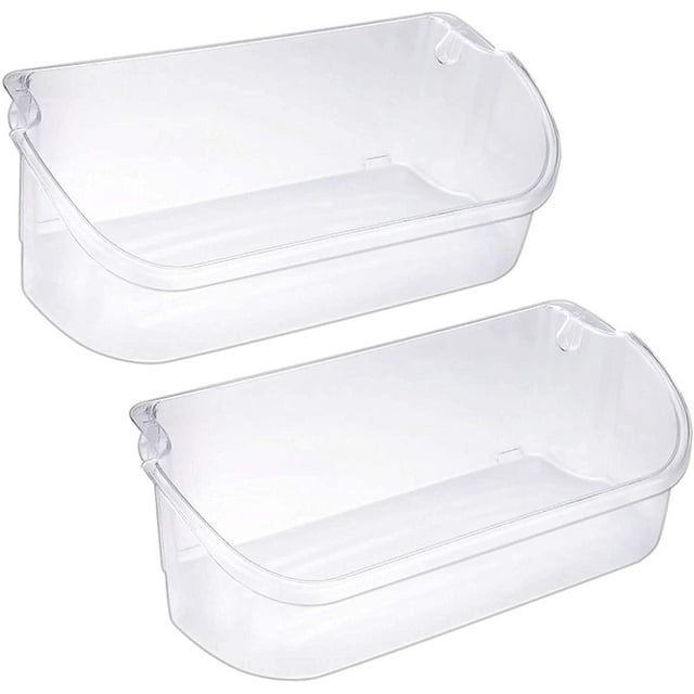 2 Pack Clear Refrigerator Bins Compatible With Electrolux Refrigerator 240356402, AP2549958, PS430122 (Fits Models: BGH, CKS, DGH, FFH, FFS)
