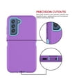 thumbnail image 5 of Galaxy S21 FE 5G Cases, Sturdy Case Cover for Galaxy S21 FE 5G 6.4", Tekcoo Full-Body Heavy Duty Armor Hard Plastic & Shock Absorption Rubber Rugged Bumper 3-in-1 Case Cover -Purple, 5 of 7