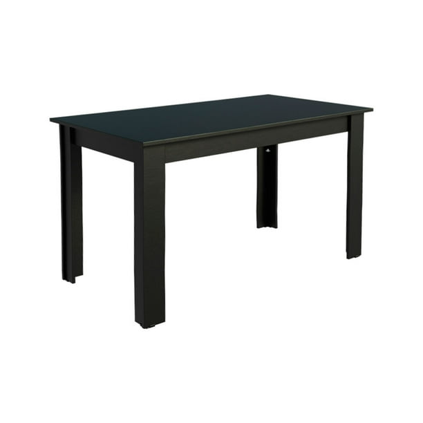 Mesa de Comedor Madesa Rectangular con Tablero de Madera 5231 Negro