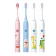 thumbnail image 2 of Cepillo de dientes eléctrico sónico para niños de 1 a 3 años, cepillo de dientes eléctrico para bebés, 4 cabezales de cepillo, 2 of 5
