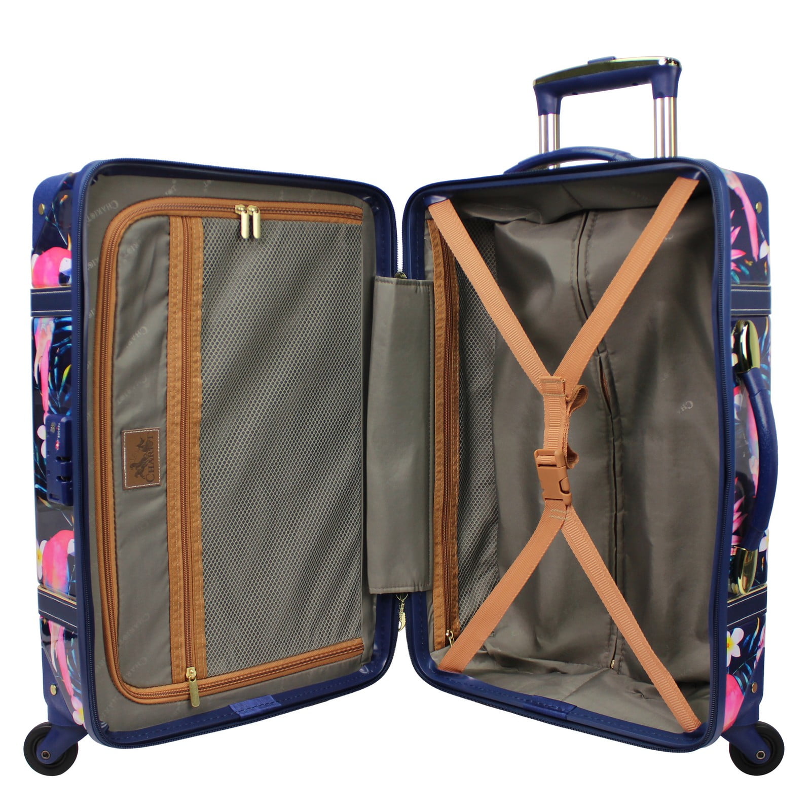 World Traveler Chariot Trunk Style 20-Inch Carry-On Luggage - Parrot
