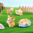 thumbnail image 5 of Homerr Fennec Fox Ornament Mini Fox Ornament 2Pcs Fennec Fox Ornament Adorable Handicraft Decorative Resin Miniature Fennec Fox Figure, 5 of 8