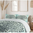 thumbnail image 6 of Ambesonne East Duvet Cover Sets, Chinese Bonsai Roots, 2-King, Indigo Cream Pale Blue, 6 of 7