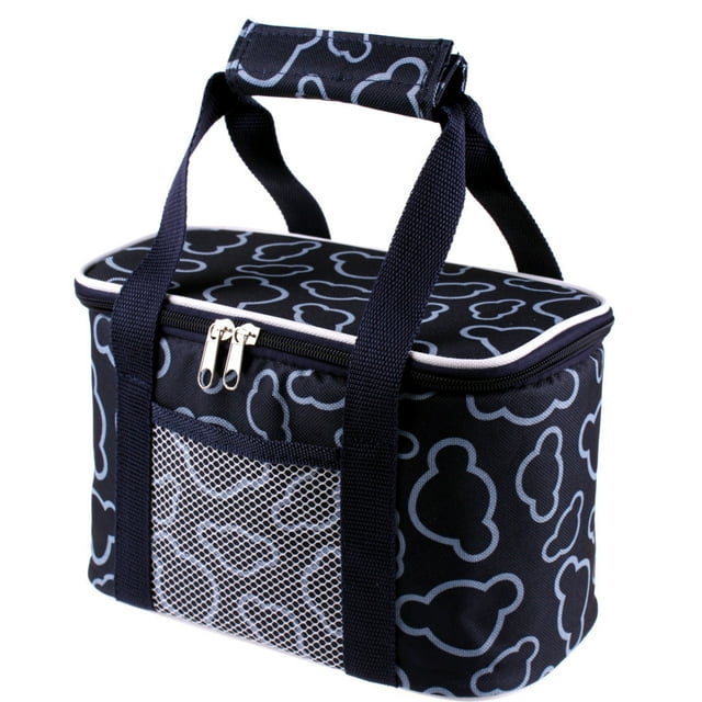 Sac-repas Isotherme, Conception Réutilisable Étanche, Rétention de Température de 12 Heures, Poignée de Transport Compacte, pour le Trajet au Bureau, les Pique-Niques Scolaires, les Voyageurs, Polyester Durable, Écologique Akmoler