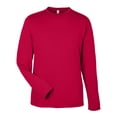 thumbnail image 4 of CORE365 CE10L Unisex Capital Long Sleeve Performance T-Shirt-Classic Red-S, 4 of 6