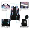 thumbnail image 4 of FORMRS Kids School Backpack Elementary Student Unisex Travel Bookbag with Reflective Stripes, Pink Marble Pattern, 4 of 7
