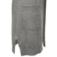 thumbnail image 4 of Doublju Women's Lightweight Long Sleeve Open Front Long Cardigan Sweaters, 4 of 4