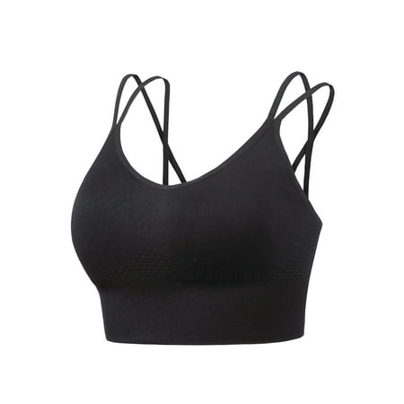 

Honeeladyy Rollbacks Women s Cozy Sexy Sports Bra With String Quick Dry Shockproof Running Fitness Large Size Underwear