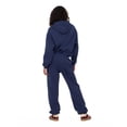 thumbnail image 5 of Forever 21 Women's Blue Loungewear Cropped Hoodie, Elastic Hem Design for Cozy Lounging, M, 5 of 6