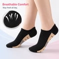 thumbnail image 2 of COMFOEX 15 Pairs Womens Ankel Socks Low cut Non Slip, 2 of 9