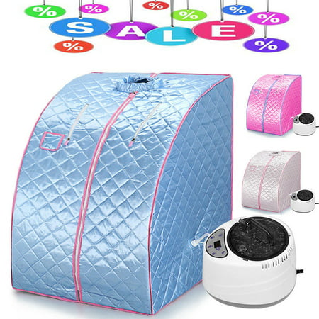 Jeobest Home Sauna for Weight Loss - Home Sauna Tent - Home Sauna Steamer - Portable Personal Steam Sauna Spa Full Body Sauna Tent Slim Weight Loss Detox Therapy with Chair