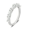 thumbnail image 3 of Arista 1 1/5 Carat T.W. Round & Baguette White Cubic Zirconia Women's Wedding Ring in Sterling Silver, 3 of 4