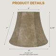 thumbnail image 3 of urbanest softback bell lampshade, faux leather, 5x9x7, spider, 3 of 6
