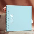 thumbnail image 1 of COM1950s DIY Scrapbook Album for Wedding and Baby Memories, Handmade Photo Album with Refillable Pages, Interactive Keepsake Journal for Couples & New Parents,Bilingual Memory Book, Loose Leaf Design, 1 of 9