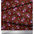 thumbnail image 2 of Soimoi Orange Heavy Satin Fabric Diamond Geometric Printed Craft Fabric by the Yard 54 Inch Wide, 2 of 3