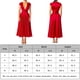 thumbnail image 2 of Vestido De Fiesta Vestido de fiesta elegante para mujer Vestido de manga con cuello en V Línea A Ropa diaria (Rojo S) Ygjytge para Mujer Rojo T L, 2 of 9