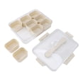 thumbnail image 1 of Bandeja Para Servir Dividida, Caja Organizadora De Condimentos De Plástico, Sellado De Fácil Limpieza, 9 Compartimentos Con Asa De Tapa Transparente Para Viajes En Casa, 1 of 7