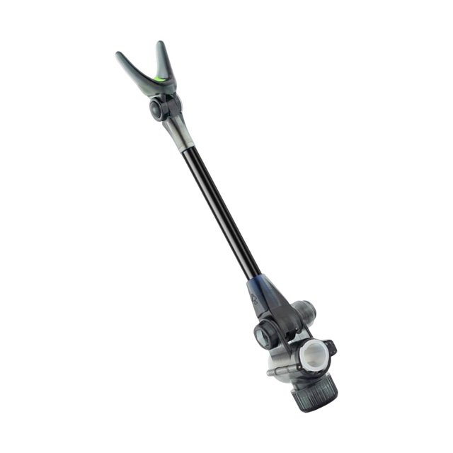 Soportes de caña telescópica para pesca en la , dispositivo de barra de bloqueo de soporte de barra extensible antideslizante, soporte, soporte d Negro shamjiam Soporte para caña de pescar