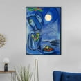 thumbnail image 5 of INVIN ART Framed Canvas Giclee Print Dream by Marc Chagall Wall Art,24"x32", 5 of 8