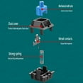 thumbnail image 2 of FOR 87 key real mechanical keyboard PBT keycap color matching insertion blue axis body wired mechanical keyboard, 2 of 2